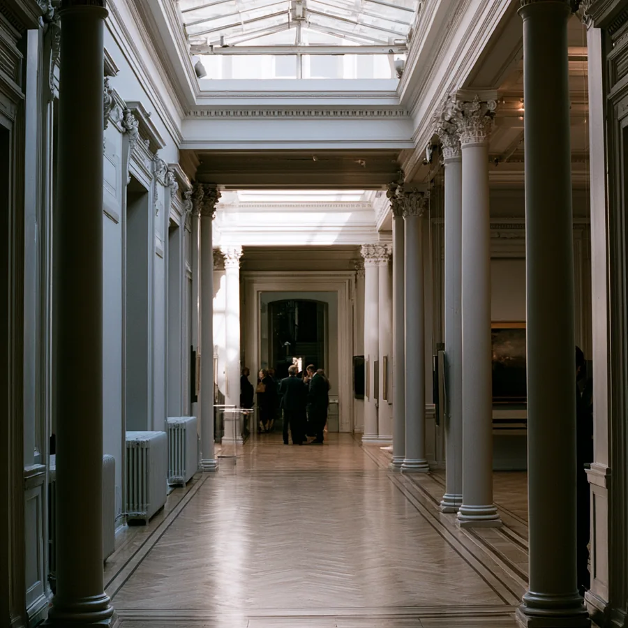 Muzeum — galeria z górnym światłem